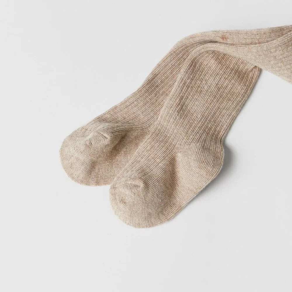 Zara Baby Girl Pair of Ribbed Tights